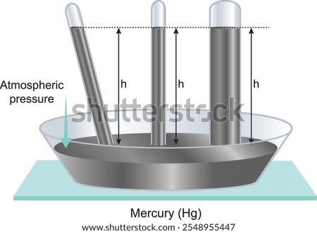 Torricelli's Experiment: Mercury Column and Tube Properties - Effect of Tube Shape and Orientation on Mercury Column Height in Torricelli's Experiment