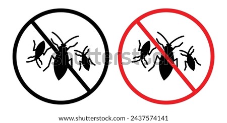 Insect Repellence Action Line Icon. Bug Deterrence Measure icon in outline and solid flat style.