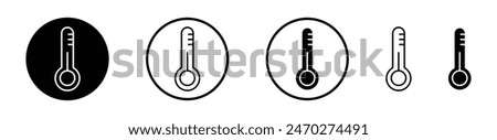 Thermometer half icon collection. Normal temperature vector icon.