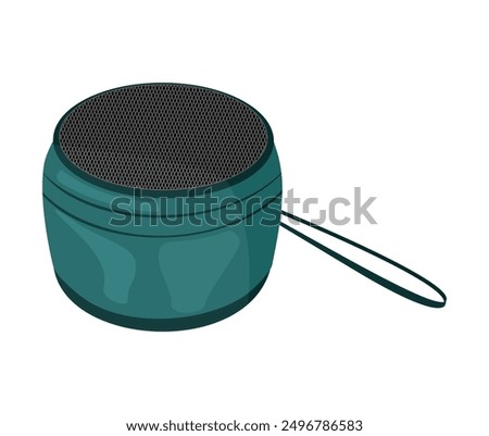 portable speakers bluetooth wireless isolated illustration vector design