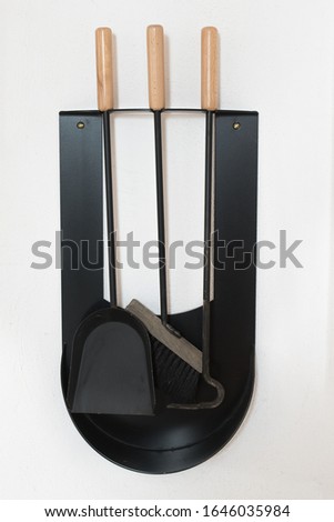 Similar – Image, Stock Photo Broom and shovel standing at brick wall