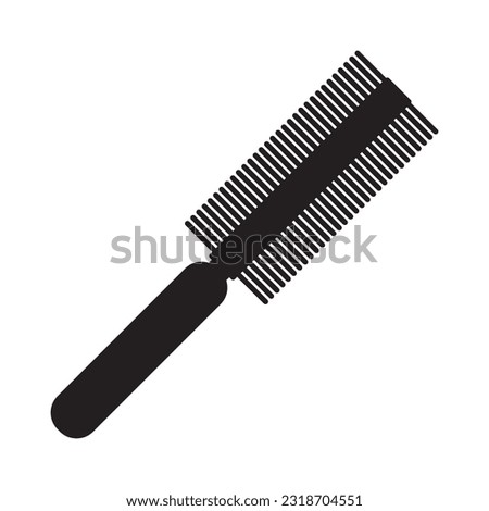 comb icon vector template illustration logo design