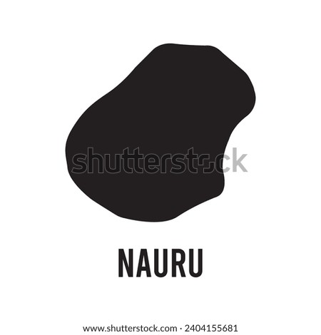 nauru map icon vector template illustration logo design wallpaper background