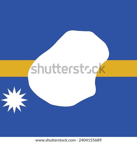 nauru map icon vector template illustration logo design wallpaper background