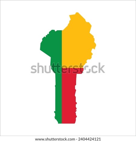 benin map icon vector template illustration logo design wallpaper background