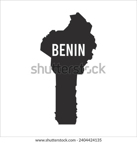 benin map icon vector template illustration logo design wallpaper background