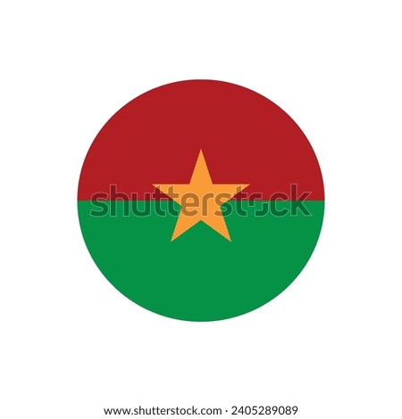 flag burkina faso icon vector template illustration logo design