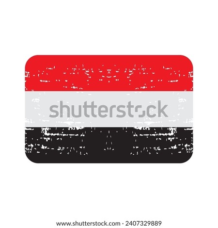 yemen flag icon vector template illustration logo design