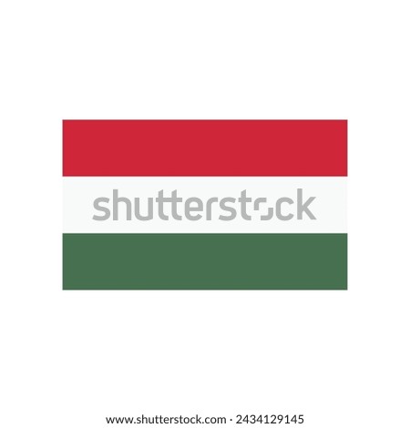 hungary flag icon vector template illustration logo design