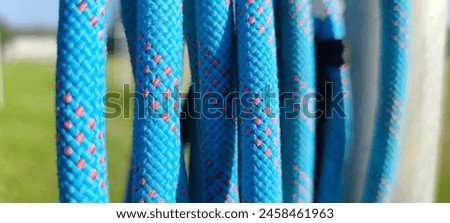 Similar – Image, Stock Photo Coil of used mooring ropes.