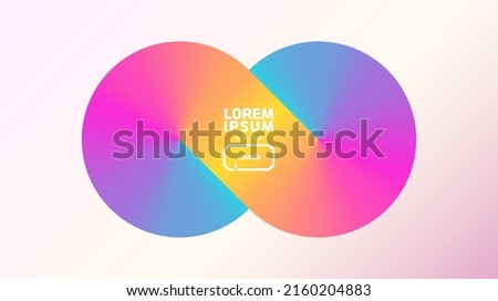 A gradation spectrum of colors.Infinite, unlimited, graph