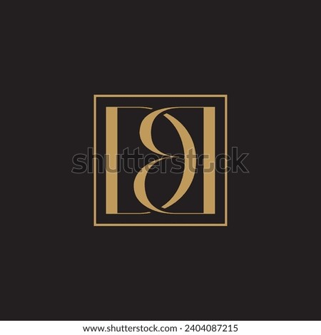Creative Initial Letter DB Logo. Vector Illustration Minimalist Business Logo