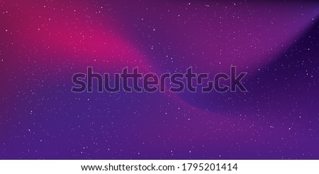 Star universe and stardust in deep space background and gradient sky galaxy in the night with nebula in the cosmos. Vector Illustration.