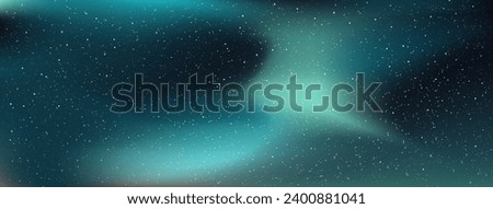 Astrology horizontal high quality background galaxy illustration with night shining starry sky and northern lights.