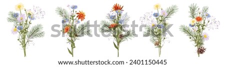Similar – Image, Stock Photo Bouquet of cypress branches in ice cream cone