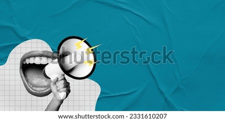 Similar – Image, Stock Photo surreal I sound of destruction