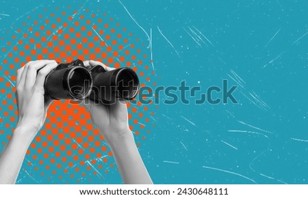 Similar – Image, Stock Photo I see it, but I cannot believe it. SHOCK. Madness is my name, you are so right when you think i’m crazy Wait a minute.