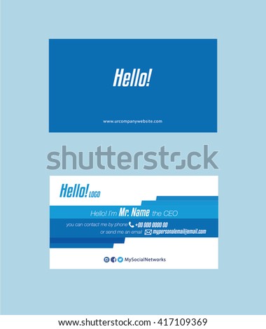 Blue Business Cards