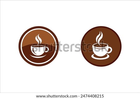       Coffee cup logo icon vector illustration.
