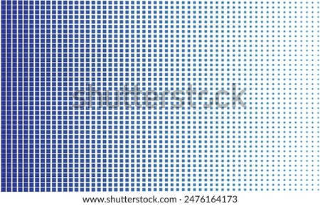 Blue dots half tone gradient background
