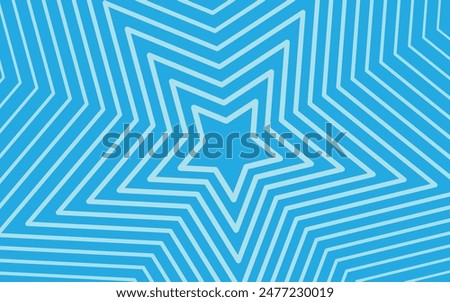 Blue background with a star lines stack geometry