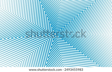 Abstract geometric background with blue stars