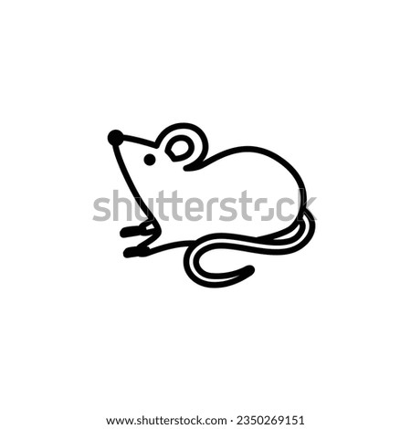 Vector rats icon logo design illustration