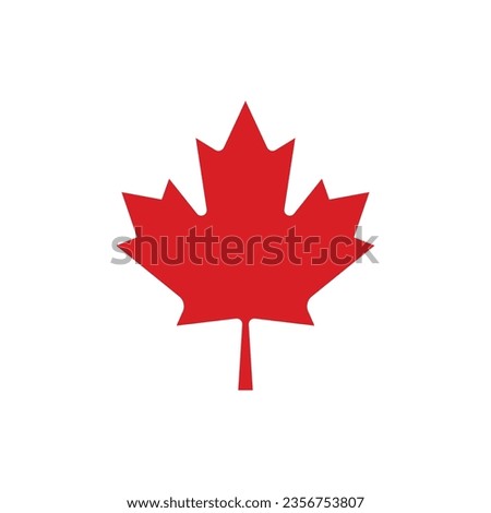 Vector canada flag icon isolated on white background