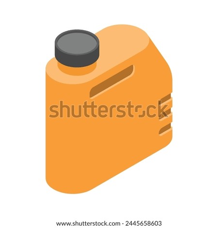 Oil canister icon flat illustration on white background.