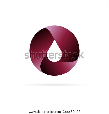 Oil drop logo  template. Abstract Symbol design