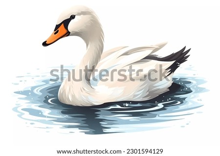 Foto Bild Ein Schwan fliegt elegant durch die Lüfte