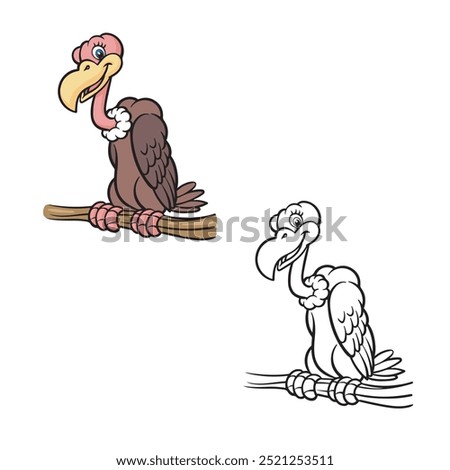 Similar – Image, Stock Photo Wild vulture sitting in nature