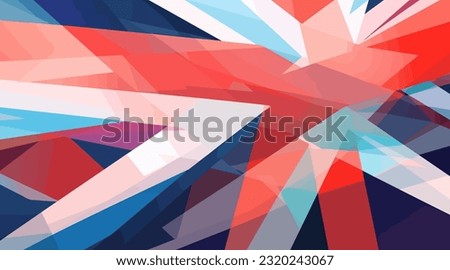 United Kingdom background in flat style. Vector illustration 