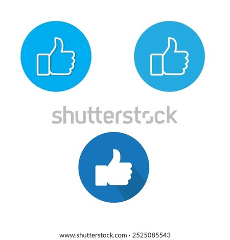 hand thumb up icon, like icon vector illustration