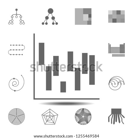 waterfall chart icon. Simple glyph vector element of charts and diagrams set icons for UI and UX, website or mobile application