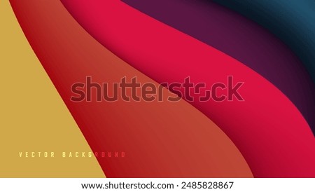 abstract multicolored wave patterns, creating a dynamic and vibrant vector background, ideal for various design projects and stock imagery needs.