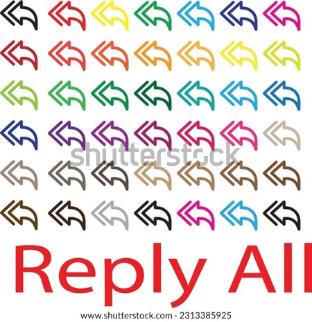 reply icon, Reply message or reply chat flat icon, share arrow icon reply send forward icons button