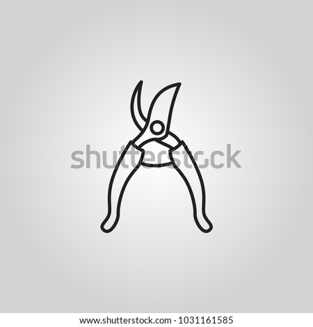 Garden scissors icon Photo stock © 