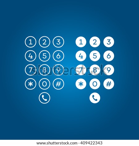 User interface keypad for phone