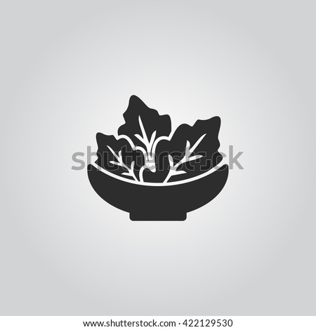 Salad icon vector