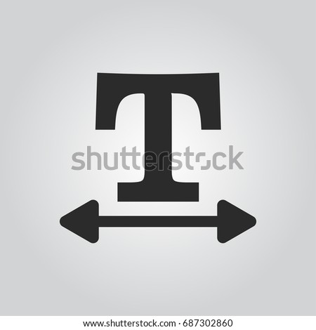 text distance icon