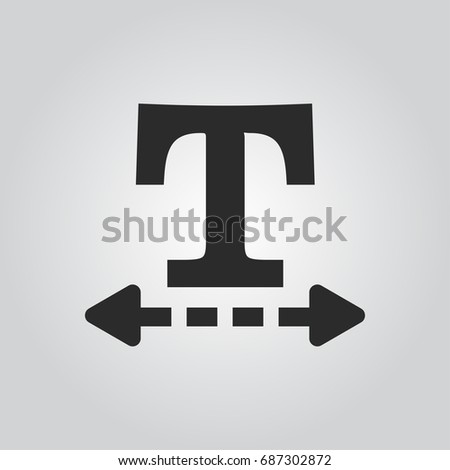 text distance icon