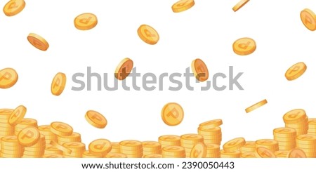 Vector background of lots of point coins