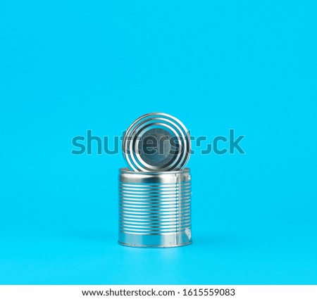 Similar – Image, Stock Photo open hard iron can for food