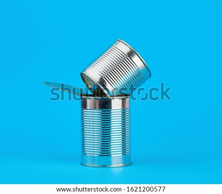 Similar – Image, Stock Photo open hard iron can for food