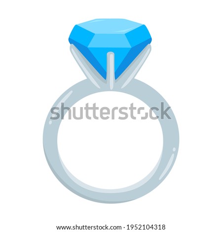 Ring Emoji Icon Illustration. Diamond Vector Symbol Emoticon Design Doodle Vector. Imagine de stoc © 