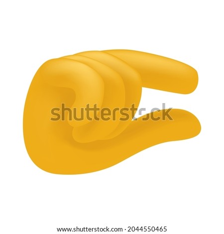 Pinching Hand Emoji Icon Illustration Sign. Human Gesture Vector Symbol Emoticon Design Vector Clip Art.