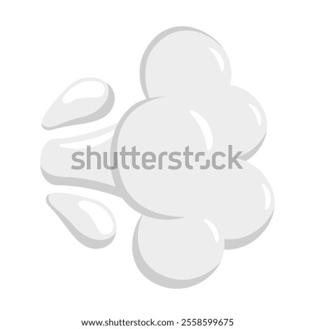 Dashing Away Emoji Icon Illustration. Dash Vector Symbol Emoticon Design Doodle Vector.