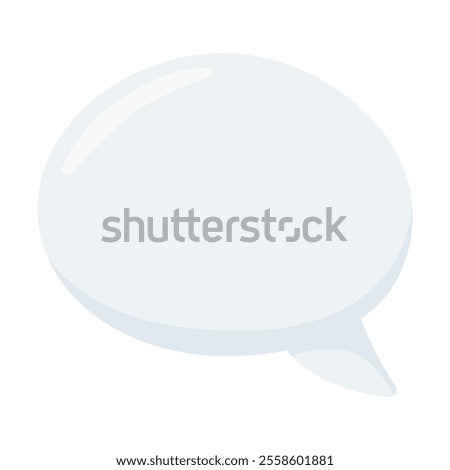 Left Speech Bubble Emoji Icon Illustration. Chat Vector Symbol Emoticon Design Doodle Vector.