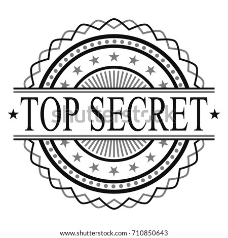 Top Secret Certified Original Stamp Design Vector Art